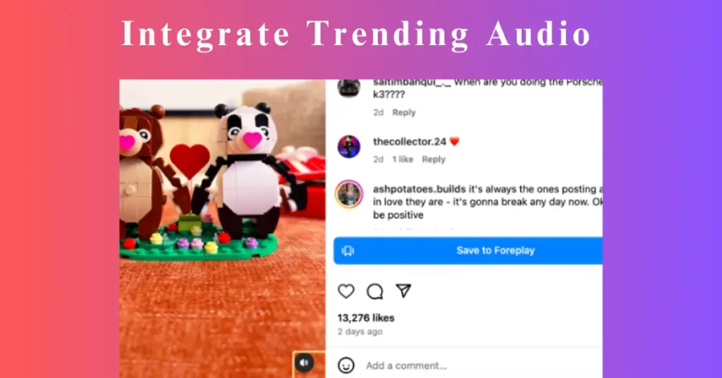 Integrate Trending Audio 