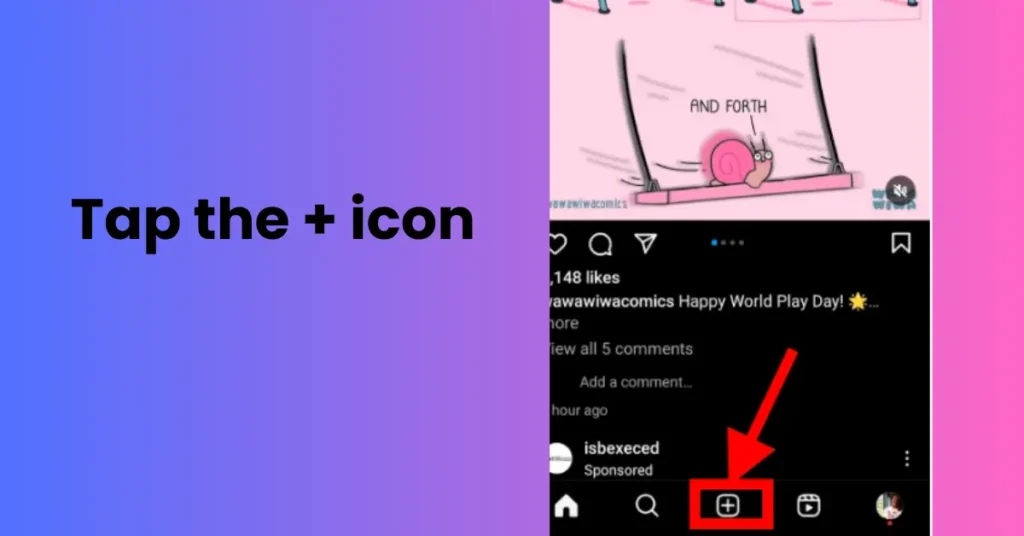 Click on (+) icon