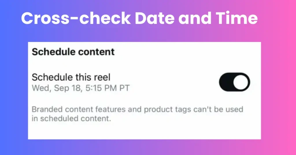 Cross-check Date and Time