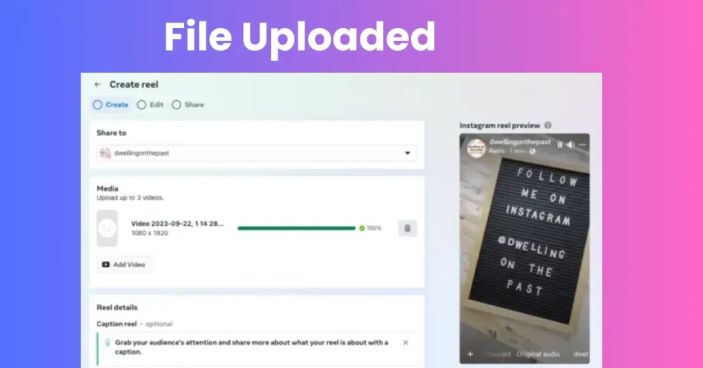 uploading finishes