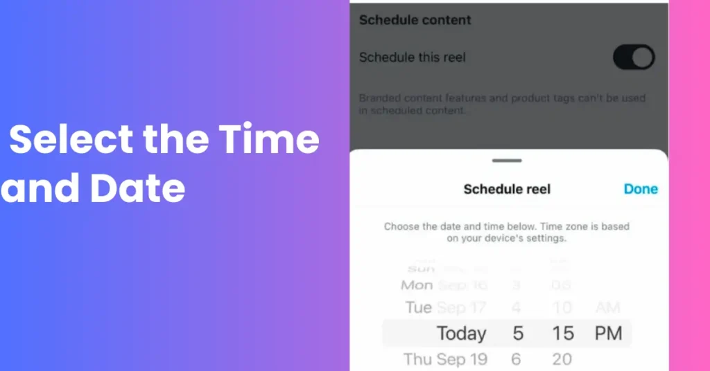 Select the Time and Date