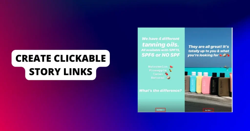 Create Clickable Story Links